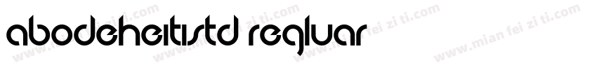 abodeheitistd regluar字体转换